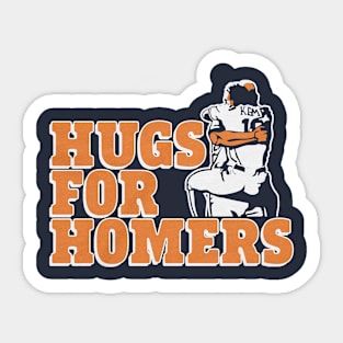 Tony Kemp & Evan Gattis Hugs For Homers Sticker